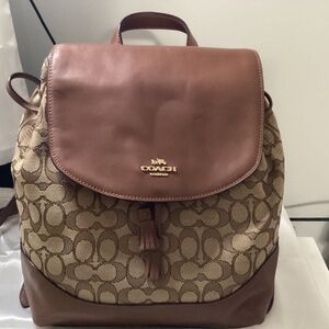 Coach Elle Backpack in Signature Jacquard (Style No. F73313)